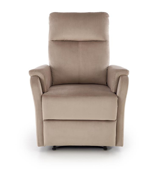 Fotel wypoczynkowy CROCUS beżowy z funkcją elektrycznego rozkładania