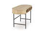 Owalne biurko B51 w kolorze naturalnego drewna
