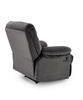 Fotel wypoczynkowy DRAGER w eleganckim czarnym kolorze