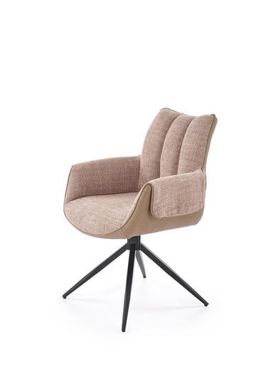 Krzesło z funkcją obrotu K579 w brązowym kolorze