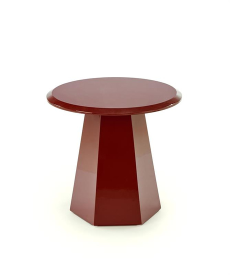 Nowoczesna ława LOCA w kolorze bordowym