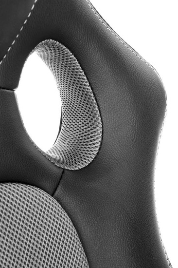 Fotel gabinetowy BERKEL w kolorze czarno-popielatym 