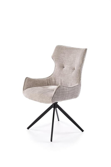 Krzesło z obrotowym siedziskiem K573 w popielatym kolorze