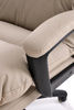 Fotel gabinetowy HARBOR w beżowej ekoskórze z mechanizmem TILT