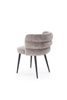 Krzesło kubełkowe K575 w popielatym kolorze