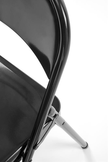 Krzesło składane K565 w kolorze czarnym 