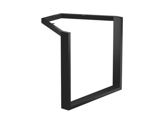 Noga metalowa czarna do blatu