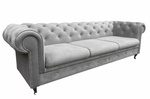 Pikowana sofa ROARK Chesterfield 3-osobowa