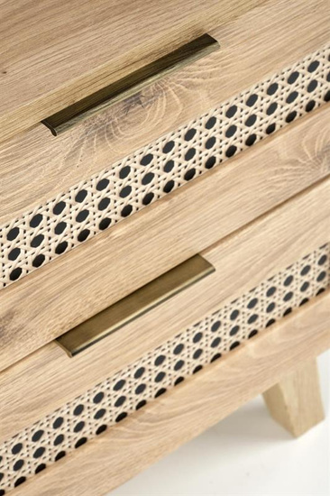 Szafka nocna BORNEO SN-1 dąb artisan/czarny