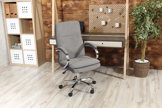 Fotel obrotowy do biura COMFI szary
