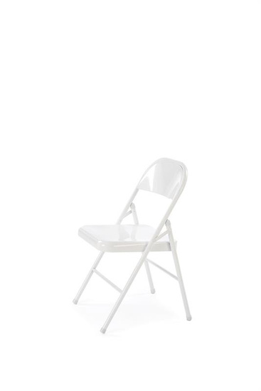 Krzesło składane K565 w kolorze białym 
