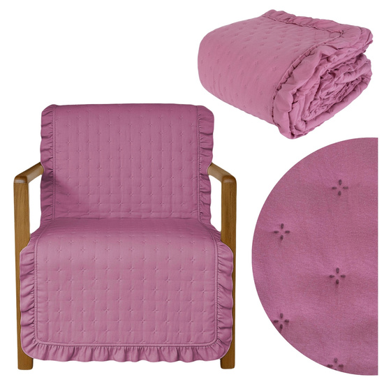 Narzuta 70 x 160 Pikowana Z Falbaną Celia 06