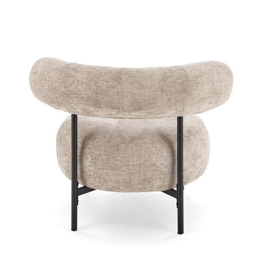 Elegancki fotel wypoczynkowy HAZARD w kolorze beżowym