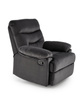 Fotel wypoczynkowy DRAGER w eleganckim czarnym kolorze