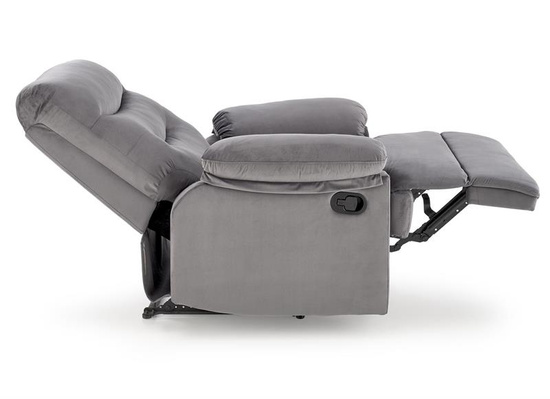 Elegancki fotel wypoczynkowy DRAGER w kolorze popielatym