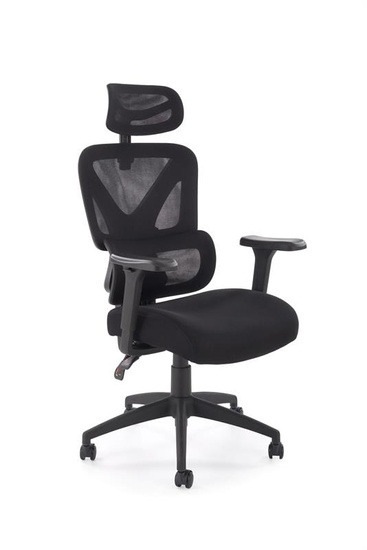 Fotel gabinetowy ASTRAL czarny z siatki z mechanizmem MULTIBLOCK