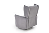 Rozkładany fotel wypoczynkowy GELATO w kolorze popielatym