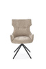 Krzesło z obrotowym siedziskiem K573 w beżowym kolorze