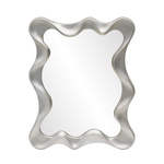 Lustro ścienne DECO w kolorze srebrny antyczny