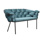 Nowoczesna sofa MANGA z solidnym metalowym stelażem