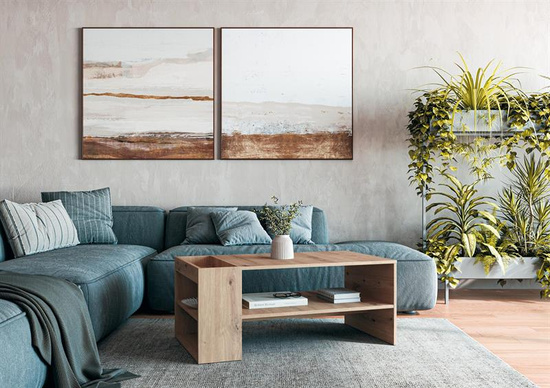 Nowoczesny stolik kawowy MURCIA w kolorze dąb artisan