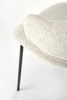 Krzesło K497 w kolorze kremowy boucle RAVEN22 