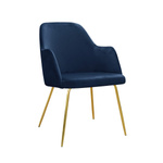 Stylowe krzesło CAPRIO ideal gold z ergonomicznymi podłokietnikami