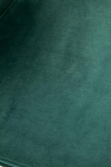 Krzesło K379 w kolorze ciemnozielonym ze złotą podstawą 