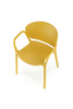 Krzesło K491 w kolorze musztardowym