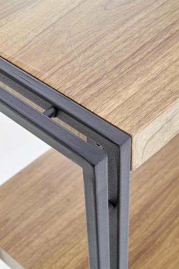 Regał BOLIVAR REG2 w kolorze dąb złoty / czarny