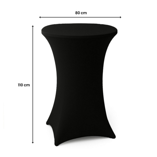 Pokrowiec 80 x 110 Na Stół Cateringowy Felix Czarny