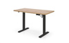 Biurko z podnoszonym blatem B54 w kolorze dąb artisan na czarnym stelażu 120 cm
