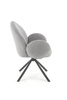 Krzesło K498 w kolorze popielatym boucle