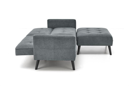 Sofa rozkładana z funkcją narożnika CORNELIUS w kolorze popielatym