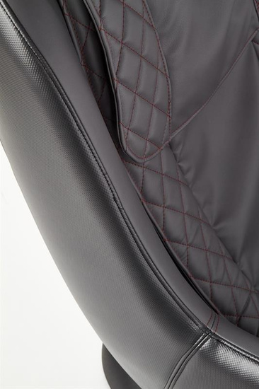 Nowoczesny fotel wypoczynkowy DOPIO z funkcją masażu w kolorze ciemny popiel/popielaty