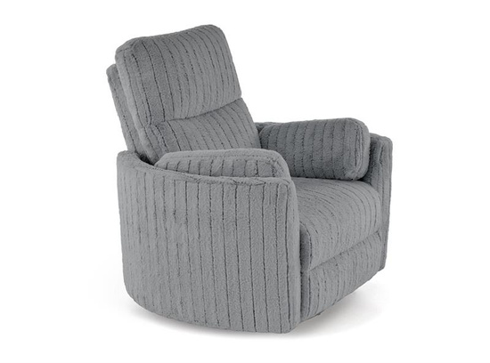 Elektryczny fotel wypoczynkowy PEGAS w kolorze popielatym z funkcją relaks