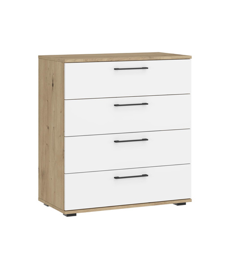 FLEX system szaf modułowych - KOMODA KM-1 dąb artisan/biały