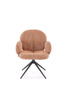 Krzesło z funkcją obracania K568 w kolorze cynamonowym
