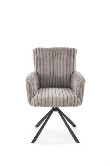 Krzesło z obrotowym siedziskiem K572 w popielatym kolorze