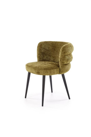 Krzesło kubełkowe K575 w oliwkowym kolorze