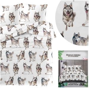 Pościel w Husky 160 x 200 3cz Satynowa Maria 2703