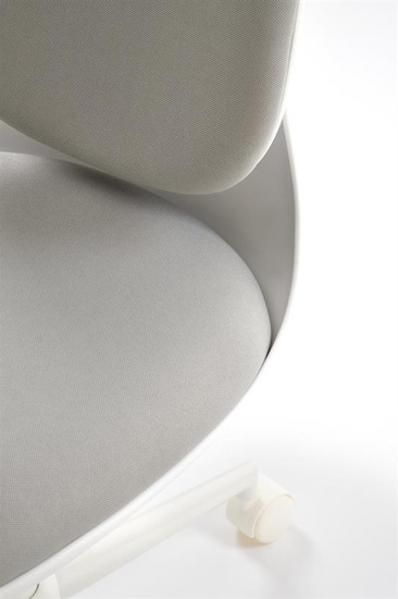 Fotel młodzieżowy ORION 2 w kolorze biały – jasny popiel