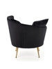 Elegancki i komfortowy fotel  czarny ALMOND