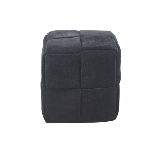 Pufa VELCUBE sześcienna w czarnej tkaninie