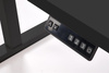 Biurko z regulacją wysokości B54 w czarnym kolorze na czarnym stelażu 120 cm
