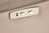 Fotel z funkcją elektrycznego rozkładania i gniazdem USB SEMIR 2 w beżowej tkaninie BLUVEL 40