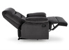 Fotel wypoczynkowy DRAGER w eleganckim czarnym kolorze
