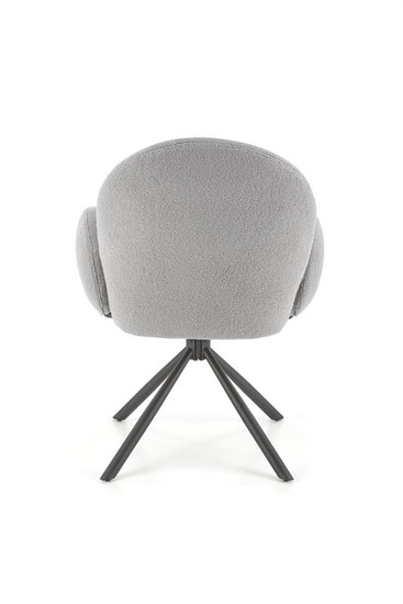 Krzesło K498 w kolorze popielatym boucle