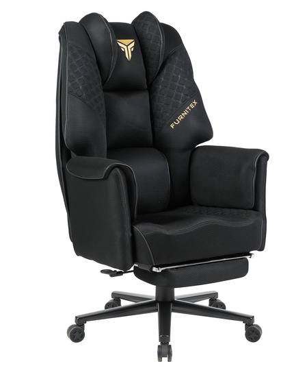 Fotel obrotowy gamingowy SITTO w kolorze czarnym