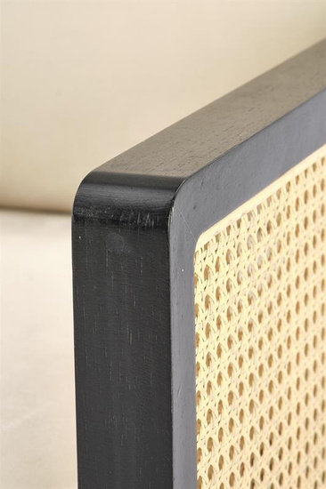 Stylowy fotel wypoczynkowy ILARIO w kolorze czarny/naturalny/jasny beż